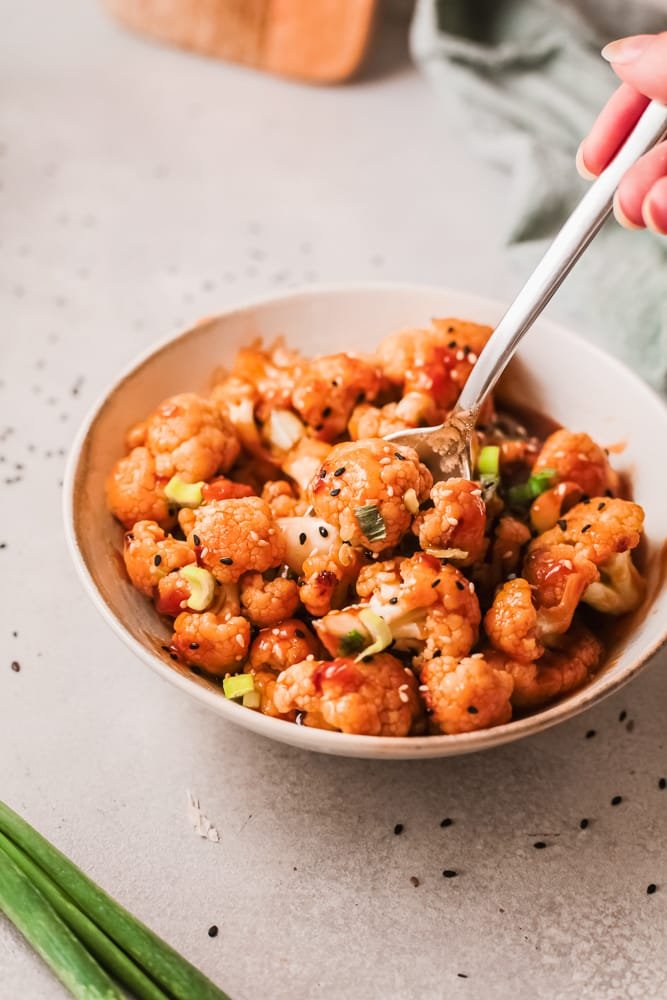 Sticky Sesame Cauliflower