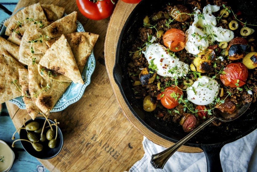 Turmeric Ground Lamb and Eggs