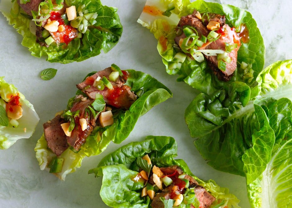 Seared Steak Lettuce Cups