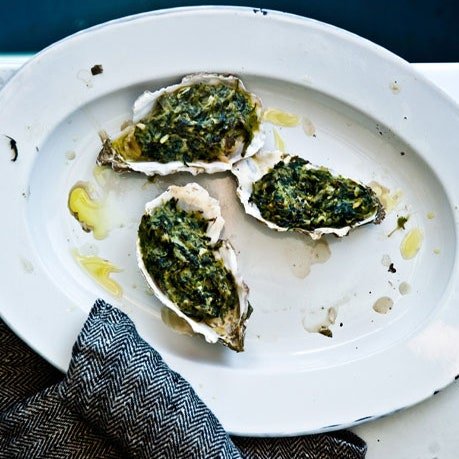 Tomales Bay Oysters Rockefeller